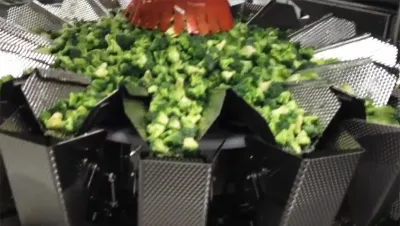 Envasado de vegetales congelados