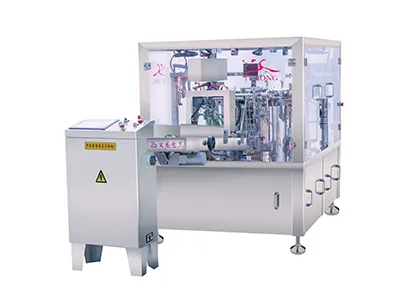 Máquina de llenado y sellado para bolsas preformadas (máx. 60 bolsas/min)