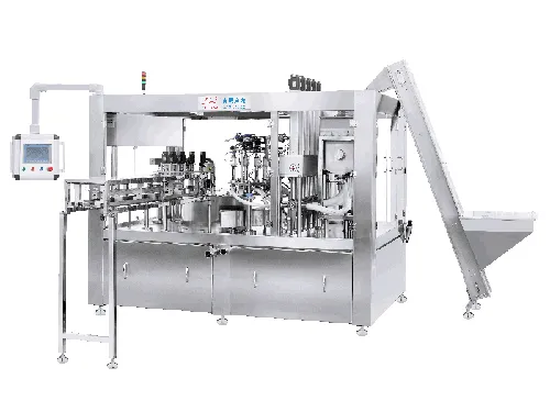 Máquina rotativa automática de llenado y tapado de bolsas con boquilla, YL-(6-8)XZ